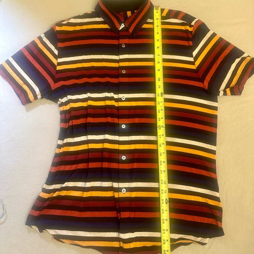 Mr. Turk Multicolor Striped Designer Men's Casual Knit Shirt